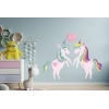 Sticker Mural Licornes Coeur Sticker Mural Licornes Coeur