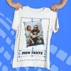 T-shirt homme personnalisé photo et texte