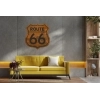 Sticker Vintage route 66 plaque rouille Sticker Vintage route 66 plaque rouille