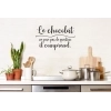 Sticker Citation Le chocolat ne pose pas de question, il comprend Sticker Citation Le chocolat ne pose pas de question, il comprend