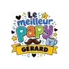 T-shirt homme personnalisé - Papi - "Le meilleur papy"