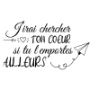 T-shirt femme personnalisé - Musique - "J'irai chercher ton coeur"