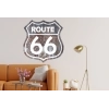 Sticker Vintage metal rouillé route 66 Sticker Vintage metal rouillé route 66