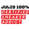 T-shirt homme personnalisé - Mode - "...100% Sneakers Addict"