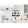 Sticker Mural Citation La suite au prochain apéro Sticker Mural Citation La suite au prochain apéro