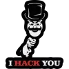Sticker Mr Robot Logo FSOCIETY I Hack You Sticker Mr Robot Logo FSOCIETY I Hack You