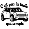 T-shirt femme personnalisé - Classiques & Populaires - "C'est pas la taille qui compte"