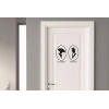 Sticker signe Homme Femme Toilettes Ladies Gent Sticker signe Homme Femme Toilettes Ladies Gent
