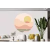 Sticker Minimaliste Boheme Rond Paysage Sticker Minimaliste Boheme Rond Paysage