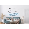 Sticker Muraux Oiseaux et océan Sticker Muraux Oiseaux et océan