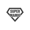 T-shirt femme 100% coton bio - Cadeau - "SUPER MAMIE"