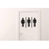 Sticker signe porte de toilette alien Sticker signe porte de toilette alien