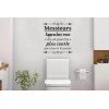 Sticker toilette citation Messieurs Sticker toilette citation Messieurs