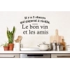 Sticker Mural Citation Apéro Amis et Vin Sticker Mural Citation Apéro Amis et Vin