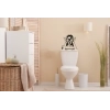 Sticker Toilettes femme surprise Sticker Toilettes femme surprise