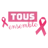 T-shirt femme personnalisé - Évènements - "Octobre rose Tous ensemble"