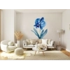 Sticker Fleur Orchidée Bleue Aquarelle Sticker Fleur Orchidée Bleue Aquarelle