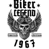T-shirt homme personnalisé - Cadeau - "Biker legend..."