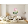 Sticker Fleur Lotus Rose Aquarelle Sticker Fleur Lotus Rose Aquarelle