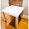 Sticker Table IKEA LACK Effet Marbre blanc Sticker Table IKEA LACK Effet Marbre blanc
