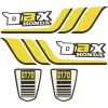 Kit Autocollants Honda St70 Dax 1979 Jaune Blanc Full Kit Autocollants Honda St70 Dax 1979 Jaune Blanc Full