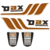 Kit Autocollants Honda St70 Dax 1979 Orange Noir Full Kit Autocollants Honda St70 Dax 1979 Orange Noir Full