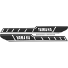 Kit autocollants Yamaha 125 RDX 1E7 1978 réservoir noir Kit autocollants Yamaha 125 RDX 1E7 1978 réservoir noir