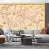 Papier Peint Panoramique Mappemonde Vintage