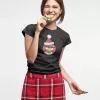 T-shirt femme personnalisé - Évènements - "Angry christmas"