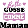 Bavoir personnalisé – "Belle gosse comme maman"