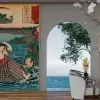 Papier Peint Panoramique Estampe 19e siècle Utagawa Kuniyoshi - Ochiai