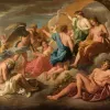 Papier Peint Panoramique Peinture 17e siècle Nicolas Poussin - Apollon accordant son char à Phaéton
