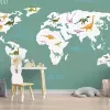 Papier Peint Panoramique Mappemonde Dinosaures