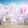 Papier Peint Panoramique Nuages Montgolfière