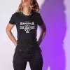 T-shirt femme 100% coton bio - humour - "petit enculé"