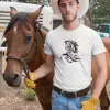 T-shirt homme personnalisé - Tribal - "Cheval tribal"