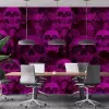 Papier Peint Panoramique Crane Skull Violet