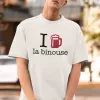 T-shirt homme 100% coton bio - Cadeau - "I LOVE la binouse"
