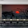 Papier Peint Savane Couché de Soleil Girafe