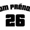 Body personnalisé – "Maillot de foot" dos