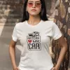 T-shirt femme personnalisé - Muscle car et usa - "Haters love my car"