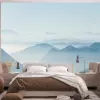 Papier Peint Panoramique Montagne Brumeuse