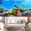 Papier Peint Panoramique Aquarium Océan Poissons