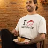 T-shirt homme 100% coton bio - Cadeau - "I LOVE tartiflette"