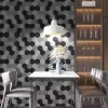 Papier Peint Moquette Hexagonal grise