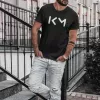 T-shirt homme personnalisé - Sport - "Mbappé KM Logo"