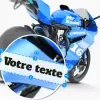 Exemple de pose de Lettrage adhésif moto personnalisé