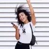 T-shirt femme personnalisé - Musique - "Silhouette Céline"