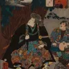 Papier Peint Panoramique Estampe 19e siècle Utagawa Kuniyoshi - Kuragano