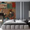 Papier Peint Panoramique Estampe 19e siècle Utagawa Kuniyoshi - Ageo